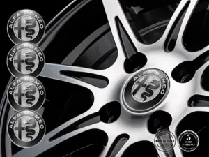 Alfa Romeo Aufkleber Dome Stil Premium Radlogos